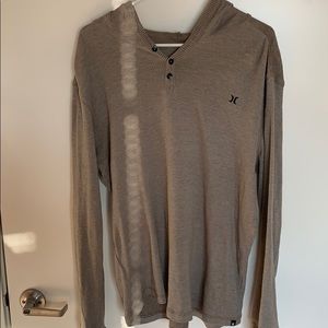 Hurley 3 Button Long Sleeve with Hood